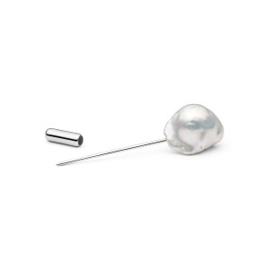 Brosa ac de argint cu perla naturala alba DiAmanti SK22530BR_W-G (Argint 925‰ 0,7 g.)